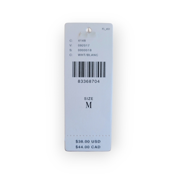 Anthropologie Pilcro Zeda White Ribbed One Shoulder Sleeveless Top Medium NWT - Picture 5 of 13